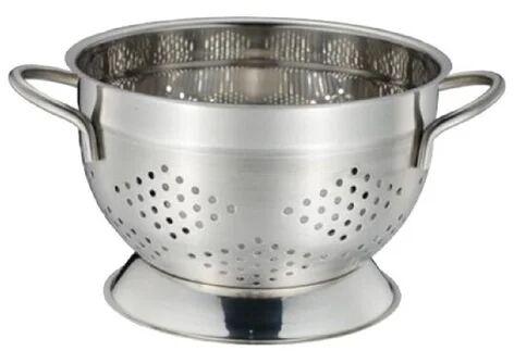 RK Coated Plain SS201 Stainless Steel German Colander, for Kitchen Use