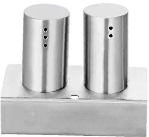 Stainless Steel Round Salt & Pepper Container