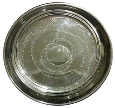 RK Coated Plain Stainless Steel Thali Plate, for Kitchen Use