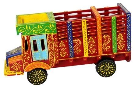 Multicolor Wooden Truck, For Table Decor