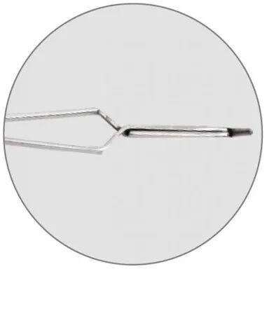 Stainless Steel Bracket Placing Tweezer, Color : Silver