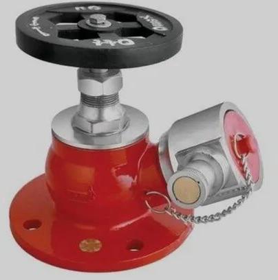 Manual Stainless Steel Fire Hydrant Valve, for Water, Color : Red
