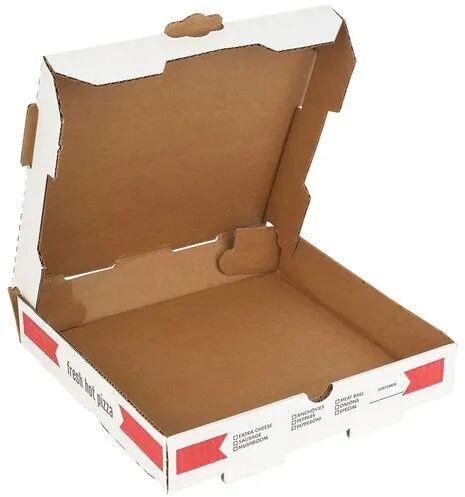 Corrugated Paper Printed Pizza Box, Shape : Rectangular
