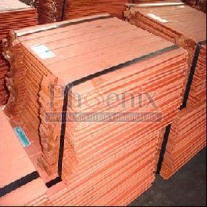 Brown Rectangle Copper Cathode, for Industrial, Certification : ISI Certified