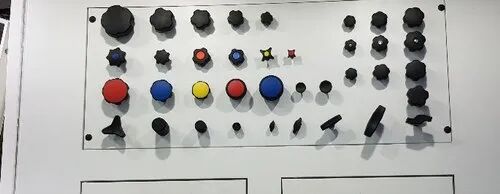 10-100 g Black Polyamide Plastic Knob, for Cabinets