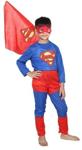Kids Superman Dress Costume, Age Group : Max. 2 year