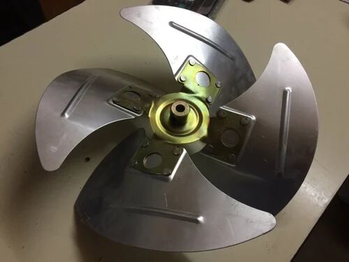 Aluminum Condenser Fan Blade, Color : Silver