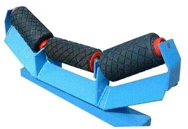 KIC Mild Steel Three Roller Idler, Cover Material : Rubber