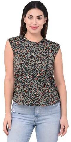 Printed Polyester Fancy Ladies Tops, Size : All Sizes