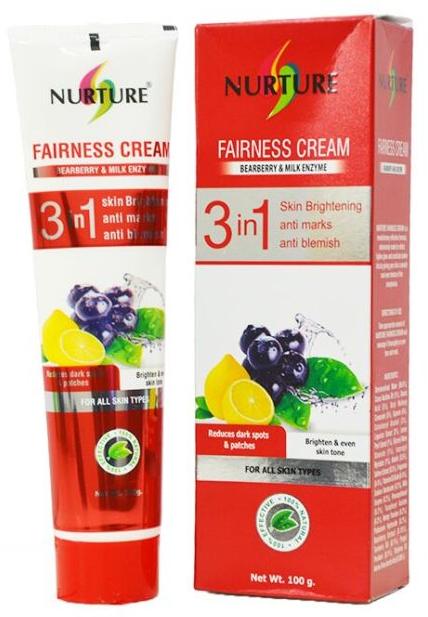 Liquid Nurture Fairness Cream, for Skin Care, Packaging Type : Plastic Tubes
