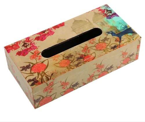 Wooden Tissue Box, Shape : Rectangular