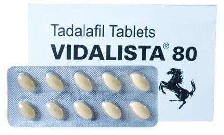 Centurion Laboratories Vidalista 80mg Tablet, Composition : Tadalafil