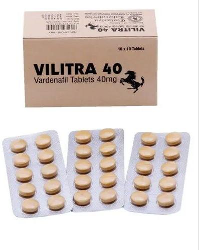 Centurion Laboratories Vilitra 40mg Tablet, Packaging Type : Box
