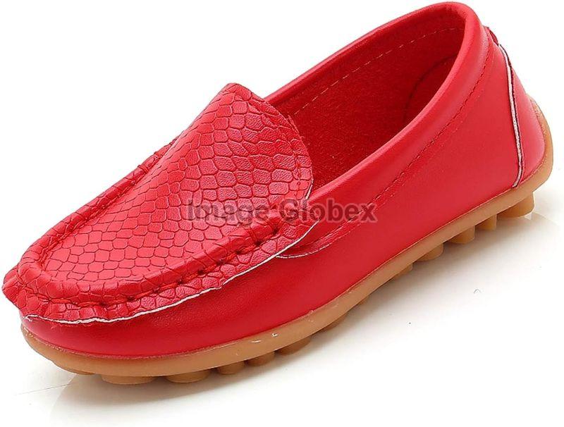 Rubber Cotton Fabric Leather Kids Moccasins Shoes, Gender : Unisex