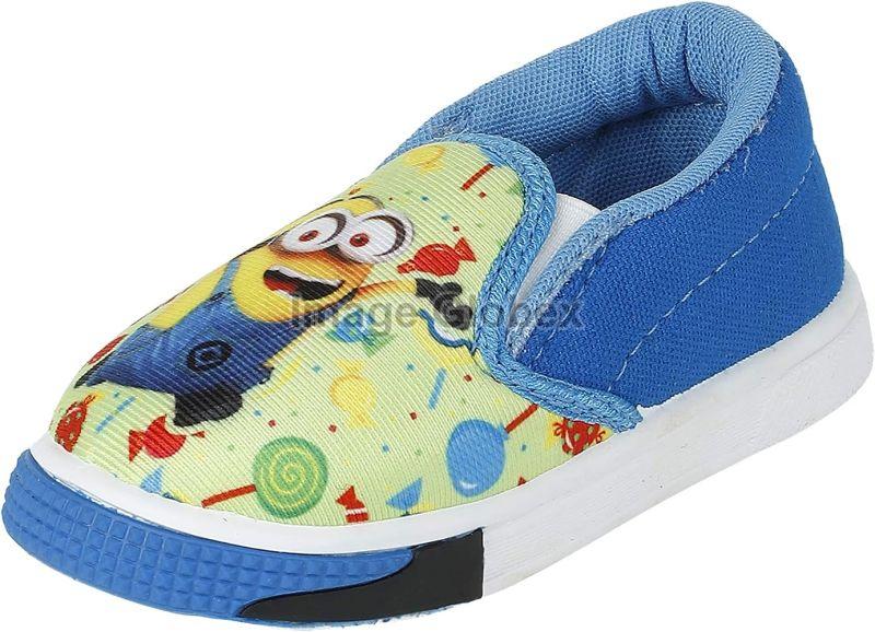 PVC Leather Kids Printed Shoes, Color : Multi Color