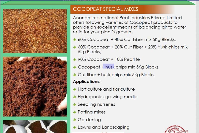 GEKPS Fermented Cocopeat Powder potting soil, Plastic Type : pp bag
