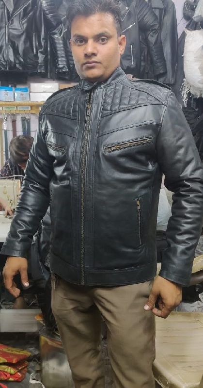 Mens Quilted Leather Jackets