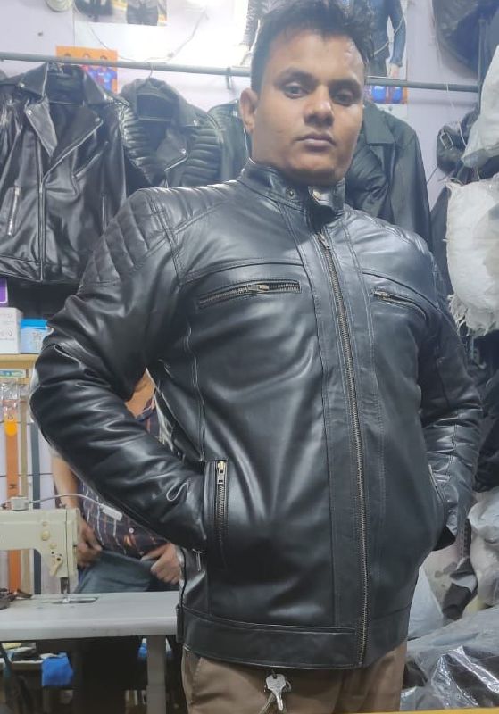 Mens Quilted Leather Jackets