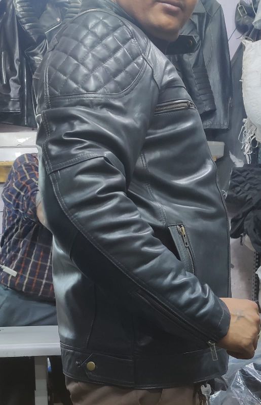 Mens Quilted Leather Jackets