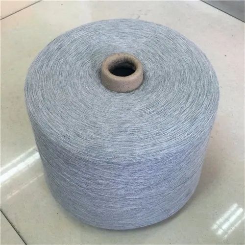 Grey Plain Cotton Gray Open End Yarn, for Fabric Use, Packaging Type : Roll