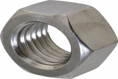 Silver Garje Zinc Plated Polished Stainless Steel Hex Nut, Size : Multisizes