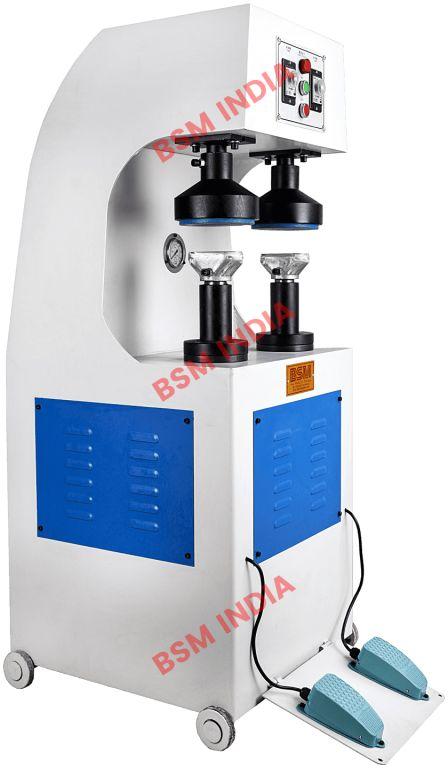 Light White Automatic Hydraulic Sole Sole Hammering Machine, Production Capacity : 1000 - 1200 Pairs/ 8 Hours