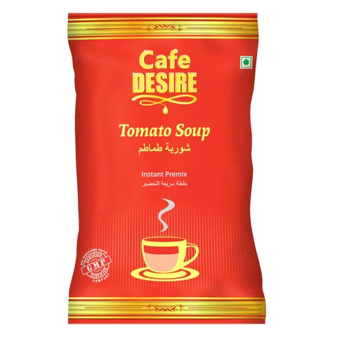 500gm Cafe Desire Tomato Soup Premix, for Human Consumption, Packaging Type : Plastic Packet