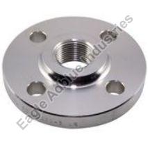 Polished Stainless Steel Threaded Flange, Shape : Round