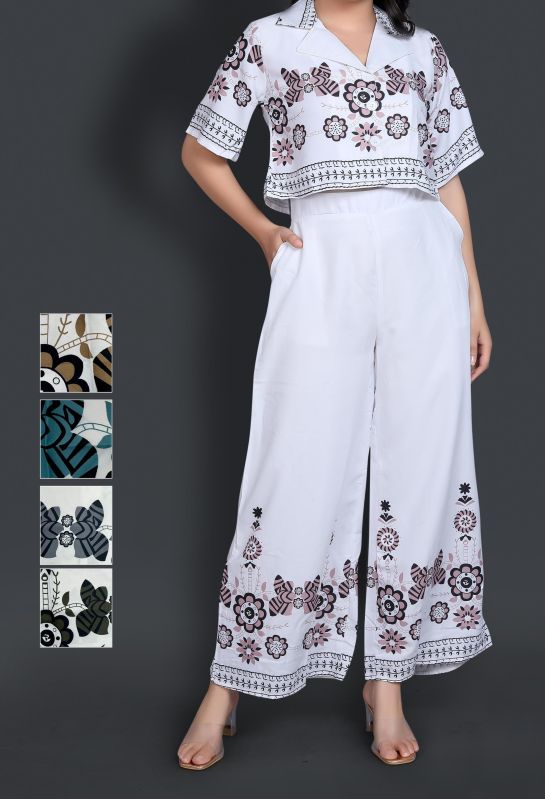 Cotton Printed Ladies White Jumpsuit, Occasion : Party Wear, Casual Wear