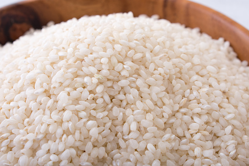 White Soft Natural Bomba Rice, for Cooking Use, Packaging Type : Pp Bags