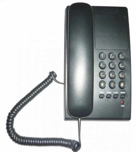 Black Electric Basic Telephone, for Call Centre