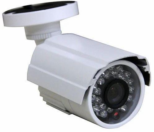 White CCTV Bullet Camera, for School, Restaurant, Hospital, College