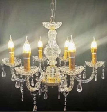 Polished Acrylic Chandelier, for Banquet Halls, Home, Hotel, Restaurant, Feature : Attractive Designs