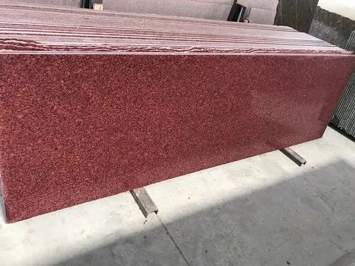 Rectangular Kharda Red Granite Slab, for Staircases, Kitchen Countertops, Flooring, Size : All Sizes