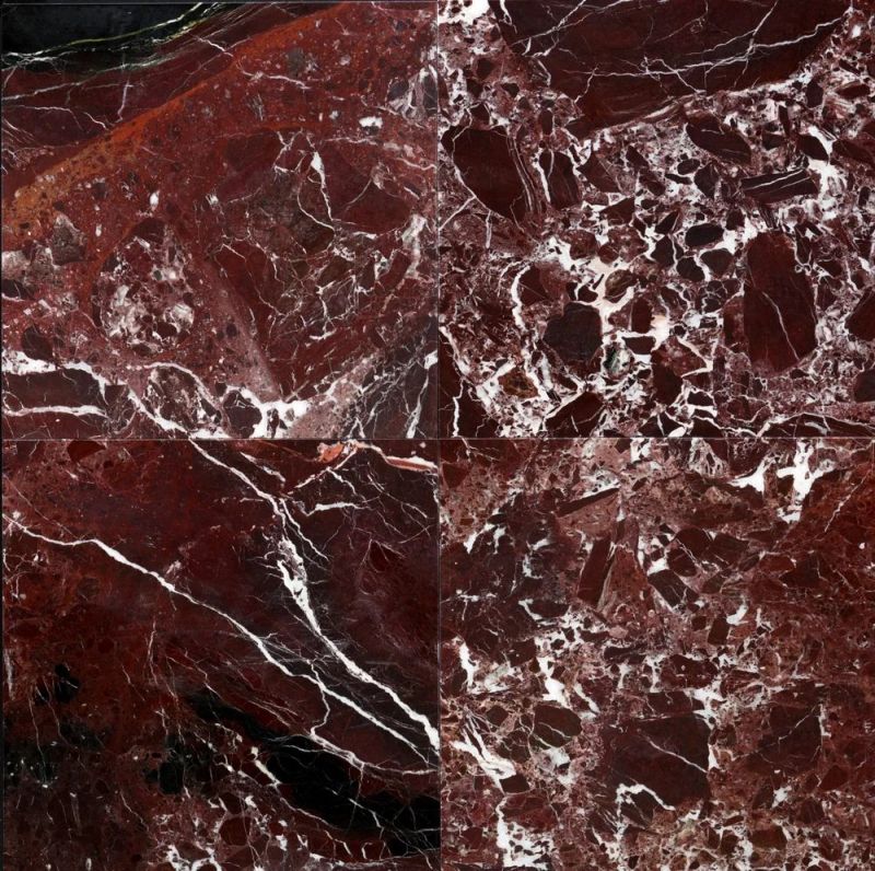 Rectangular Rosso Lavante Marble Slab, For Hotel, Kitchen, Office, Restaurant, Size : All Sizes