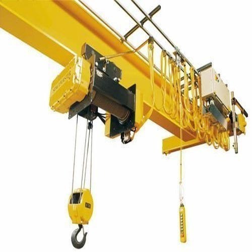 Marck Electric Semi Automatic Mild Steel Single Girder Eot Cranes, For Industrial, Color : Yellow
