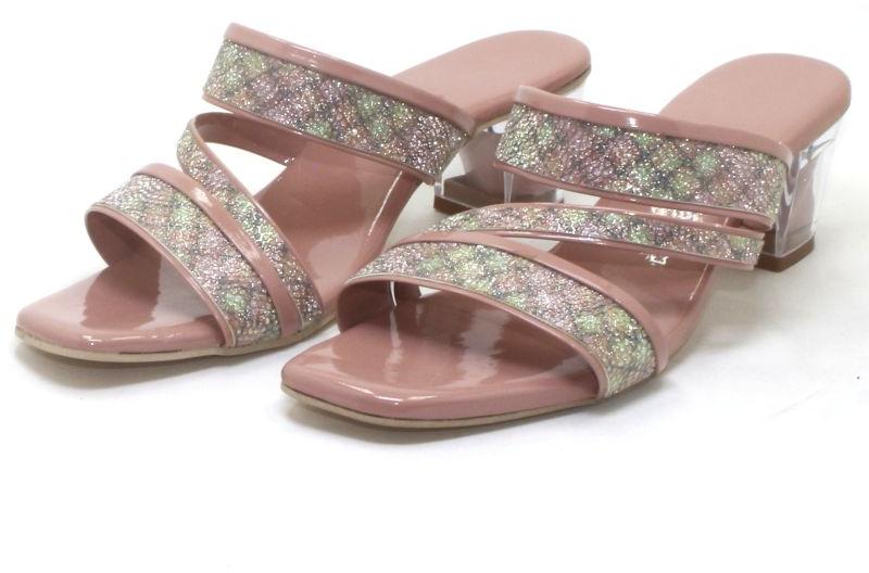 Ladies Light Brown Party Heel Sandal