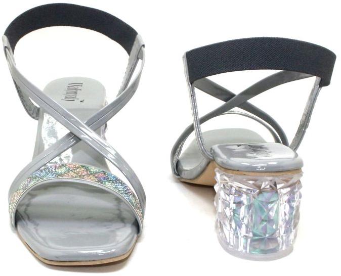 Ladies Sliver Ankle Strap Sandal