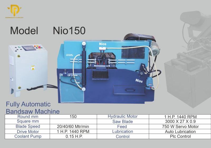 Fully Automatic Metal Cutting Bandsaw, Voltage : 220V