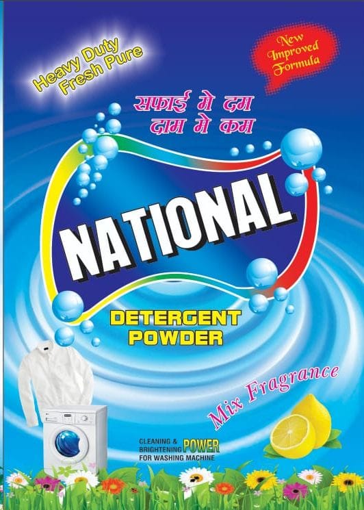 National Detergent Powder, For Cloth Washing, Feature : Anti Bacterial, Eco-friendly, Remove Hard Stains