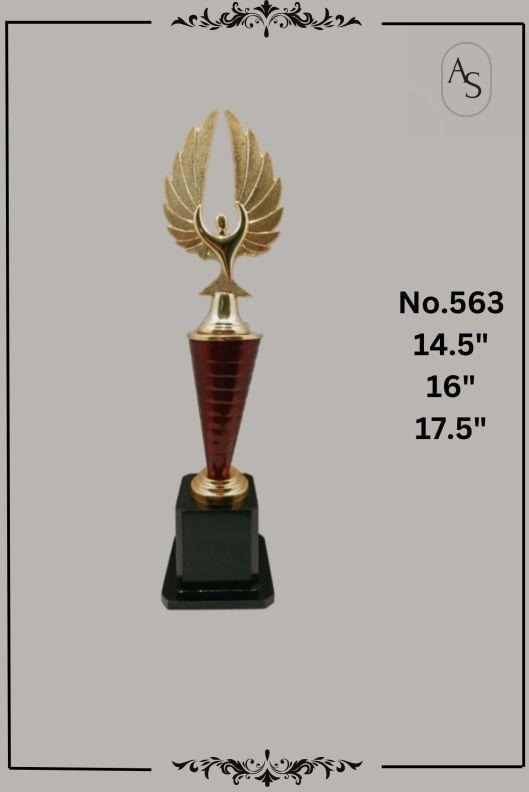 Item no-563 golden trophy, Size : Customised