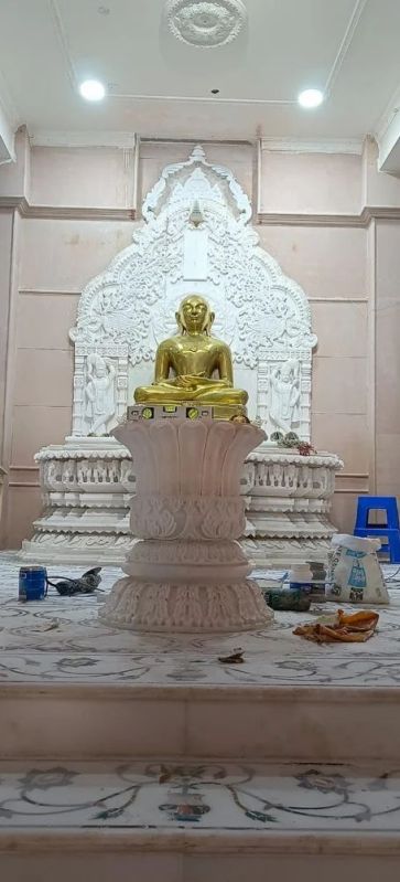 Polished Marble Jain Mahavir Statue, Speciality : Shiny