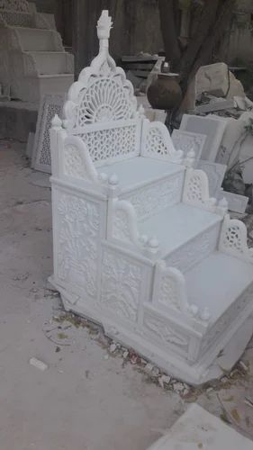 White Rectangle Marble Mimbar Masjid, for Home, Size : All Sizes