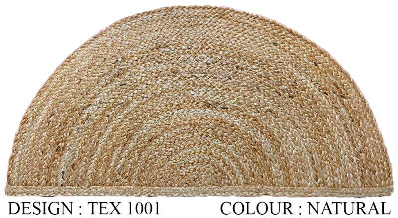 Brown Round TEX 1001 Natural Jute Rug, for Home, Style : Contemporary