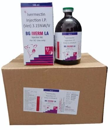 3.15% Ivermectin Injection, Packaging Type : Glass Bottle
