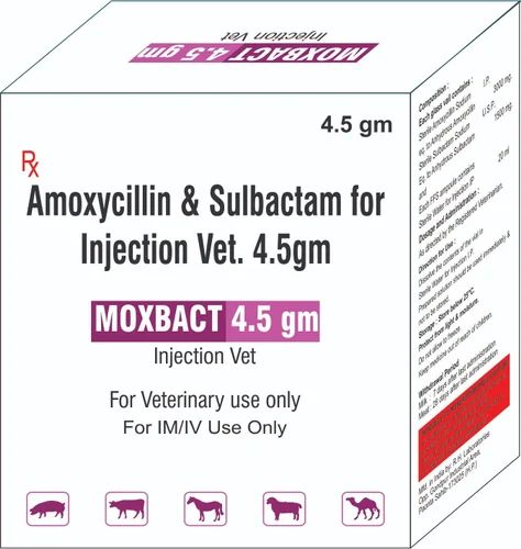 Amoxicillin Sulbactam Injection, for Veterinary, Packaging Type : Glass Bottle