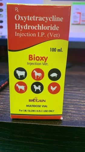 Bioxy Oxytetracycline Hydrochloride Injection, Packaging Type : Glass Bottle