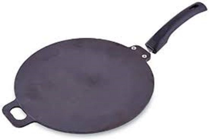 Round Coated Standard Plain Cast Iron Dosa Tawa, for Cooking, Handle Length : 8inch, 7inch, 6inch