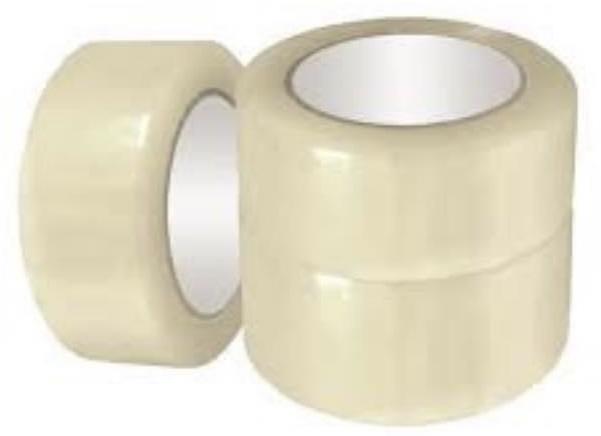 Nishant Impex Circle 200 gm bopp adhesive tapes, Size : 48 mm, Color : Transparent, brown