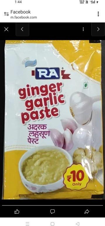 RA ginger garlic paste, for Cooking Use, Packaging Size : 50gm